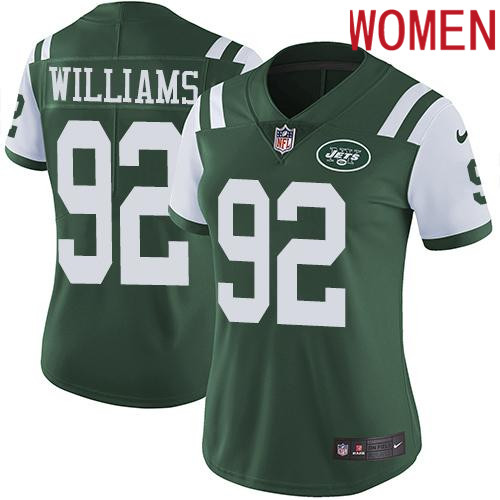 2019 Women New York Jets #92 Williams green Nike Vapor Untouchable Limited NFL Jersey->jacksonville jaguars->NFL Jersey